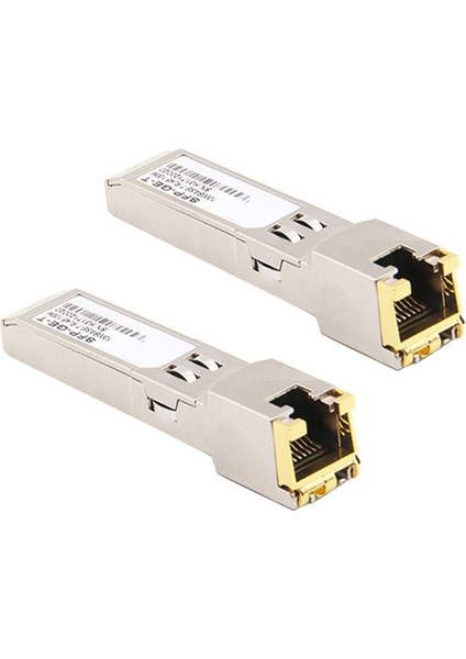 Ξ Ny Ue Zhang Sfp Modülü RJ45 Anahtarı Gbic 10/100/1000 Konnektör Sfp Bakır RJ45 Sfp Modülü Gigabit Ethernet Bağlantı Noktası 2 Adet (Yurt Dışından)