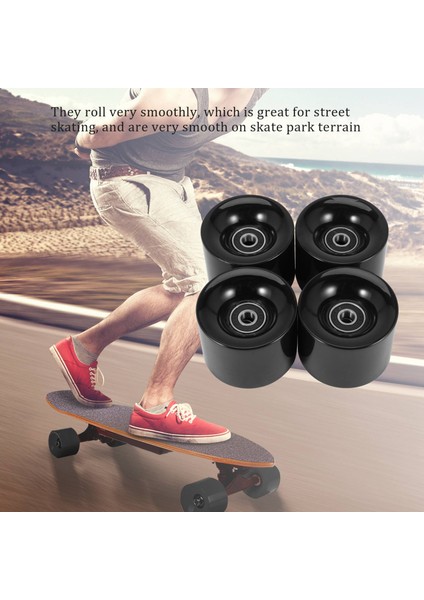 Ξ Ny Ue Zhang 4'lü 60MM Kaykay Tekerleği Paketi + Abec-9 Rulman Çeliği ve Ara Parçalar Kruvazör Tekerlekleri (Yurt Dışından) fiyatları