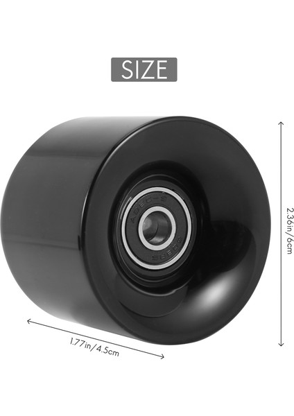 Ξ Ny Ue Zhang 4'lü 60MM Kaykay Tekerleği Paketi + Abec-9 Rulman Çeliği ve Ara Parçalar Kruvazör Tekerlekleri (Yurt Dışından) fırsatları