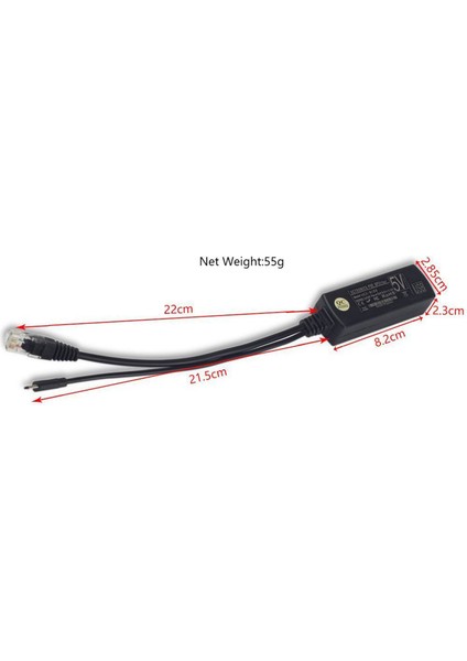 Ξ Ny Ue Zhang 5x Poe Güç Kaynağı Modülü Standart Izole Bölücü 48V Ila 5V2.4A USB Arabirim Bölücü (Yurt Dışından)
