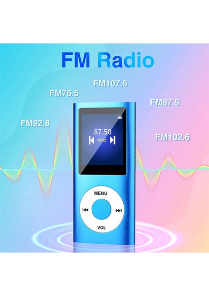 Ξ Ny Ue Zhang 2x Mp3 Çalar, Bluetooth 5.0, 32GB Tf Kartlı Müzik Çalar, Fm, Kulaklık, Taşınabilir Hifi Müzik Çalar (Siyah) (Yurt Dışından)