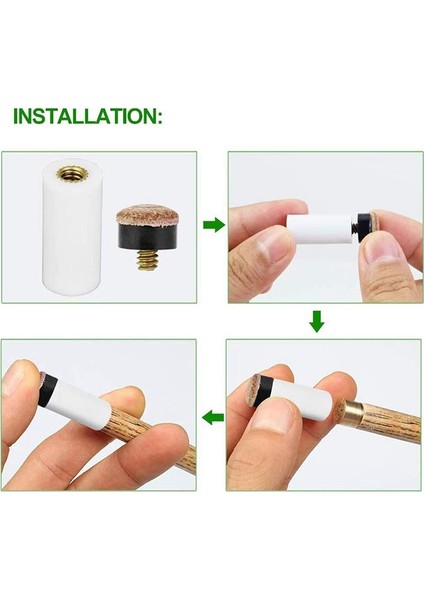 Ξ Ny Ue Zhang 12 Takım 12MM Bilardo Bilardo Isteka Ipuçları Pirinç Vida Yedek Ipuçları Havuz Isteka Yüksük ile Bilardo Bilardo Ipuçları (Yurt Dışından) fırsatları