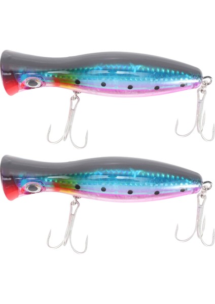 Ξ Ny Ue Zhang Adet Popper Balıkçılık 3D Tiz Kanca ile 12 cm 42G Topwater Sert Cazibesi Yumuşak Isca Yapay Balıkçılık Sahte Yemli Olta Takımları (Yurt Dışından)
