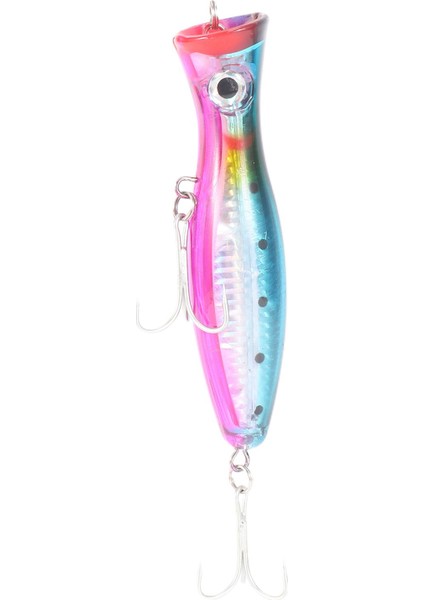 Ξ Ny Ue Zhang Adet Popper Balıkçılık 3D Tiz Kanca ile 12 cm 42G Topwater Sert Cazibesi Yumuşak Isca Yapay Balıkçılık Sahte Yemli Olta Takımları (Yurt Dışından)