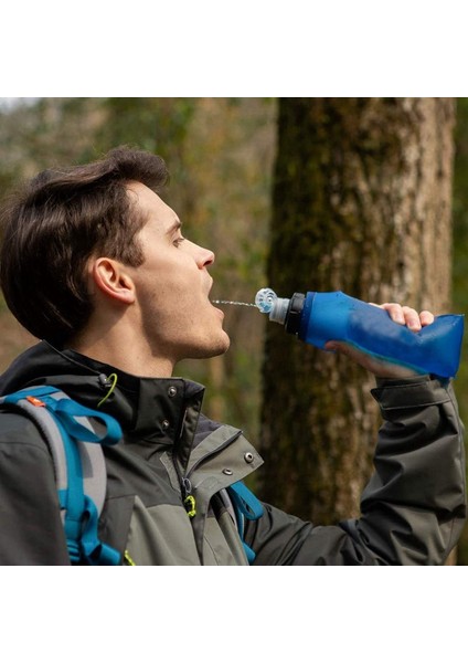 Ξ Ny Ue Zhang 500ML Su Filtreli Şişe Su Filtresi Saman Yumuşak Katlanır Açık Filtrelenmiş Su Torbası Spor Kamp Yürüyüş Bisiklet Için (Yurt Dışından)