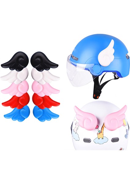 Ξ Ny Ue Zhang Çift Kask Melek Dekorasyon Snowboard Kayak Bisiklet Bisiklet Kaskı Çocuklar Yetişkinler Için Kask Dekorasyon 4 (Yurt Dışından)