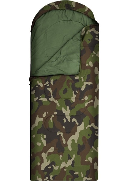 Ξ Ny Ue Zhang Kamuflaj Uyku Tulumu Açık Kamp Uyku Tulumu Seyahat Sıcak Yetişkin Kış Pamuk Uyku Tulumu Kalınlaşmış (Yurt Dışından)