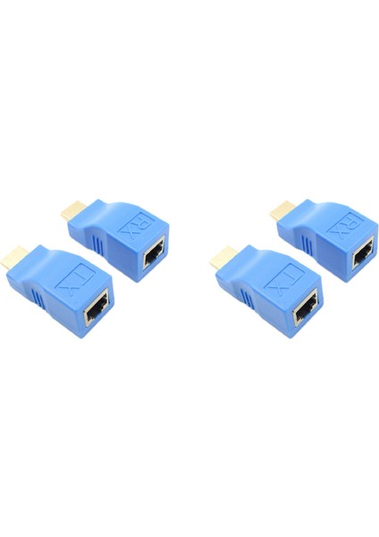 Ξ Ny Ue Zhang 2x Genişletici RJ45 Lan Ağ Uzatma Verici Alıcı Tx Rx CAT5E Cat6 Ethernet Kablosu V1.4 30M 4K 1080P (Yurt Dışından)