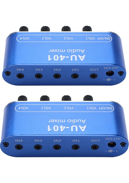 Ξ Ny Ue Zhang 2x Stereo Mikser (4 Giriş, 1 Çıkış) Ayrı Ayrı Kontrol Paneli Dıy Kulaklık Amplifikatör Kutusu DC12V (Yurt Dışından)