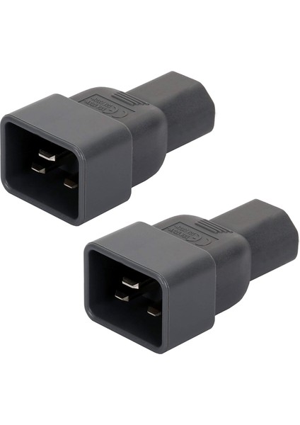 Ξ Ny Ue Zhang 2x Bej Renkli Iec 320 C13 - C20 Ac Adaptör, Iec 15A - 10A,16A - 10A Ac Dönüştürücü, C20 16A - C13 10A Güç Konektörü (Yurt Dışından)