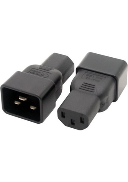 Ξ Ny Ue Zhang 2x Bej Renkli Iec 320 C13 - C20 Ac Adaptör, Iec 15A - 10A,16A - 10A Ac Dönüştürücü, C20 16A - C13 10A Güç Konektörü (Yurt Dışından)