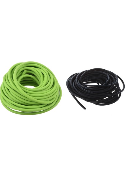 Ξ Ny Ue Zhang 2 Adet Boru Egzersiz Lastiği Direnç Bandı Mancınık Dub Elastik 10M, Siyah ve Yeşil (Yurt Dışından)