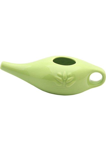 Ξ Ny Ue Zhang 250 ml Seramik Neti Pot Burun Temizleme Pot Dayanıklı Sızdırmaz Borulu Pot Burun Durulama Burun Yıkama Erkekler ve Kadınlar Için, Yeşil (Yurt Dışından)