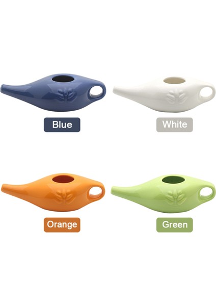 Ξ Ny Ue Zhang 250 ml Seramik Neti Pot Burun Temizleme Pot Dayanıklı Sızdırmaz Borulu Pot Burun Durulama Burun Yıkama Erkekler ve Kadınlar Için, Yeşil (Yurt Dışından) modelleri