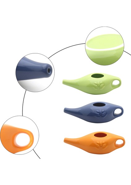 Ξ Ny Ue Zhang 250 ml Seramik Neti Pot Burun Temizleme Pot Dayanıklı Sızdırmaz Borulu Pot Burun Durulama Burun Yıkama Erkekler ve Kadınlar Için, Yeşil (Yurt Dışından) fırsatları
