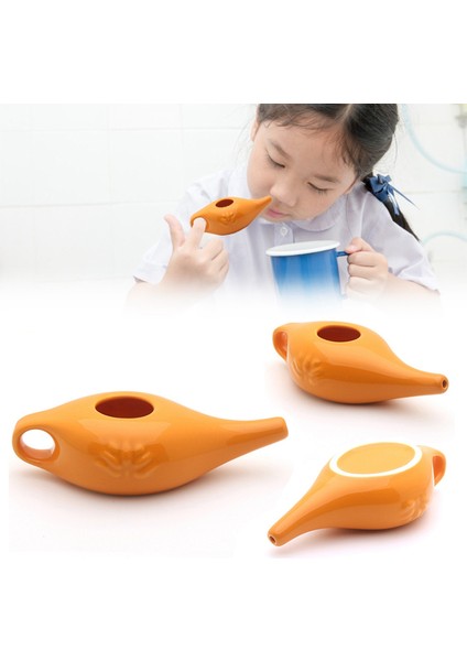 Ξ Ny Ue Zhang 250 ml Seramik Neti Pot Burun Temizleme Pot Dayanıklı Sızdırmaz Borulu Pot Burun Durulama Burun Yıkama Erkekler ve Kadınlar Için, Yeşil (Yurt Dışından) indirimleri
