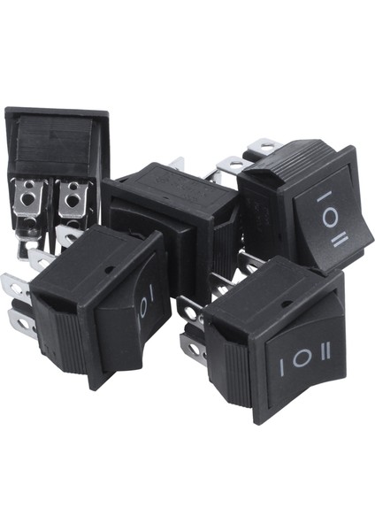 Ξ Ny Ue Zhang 10 Adet 6 Pin Dpdt Siyah Düğme Açma/kapama/açık Rocker Anahtarı Ac 250V/15A 125V/20A (Yurt Dışından)