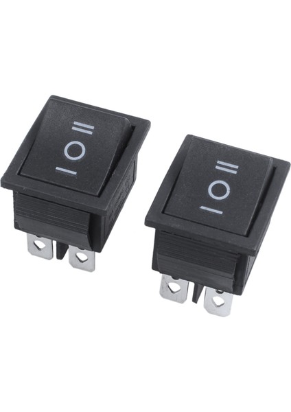 Ξ Ny Ue Zhang 10 Adet 6 Pin Dpdt Siyah Düğme Açma/kapama/açık Rocker Anahtarı Ac 250V/15A 125V/20A (Yurt Dışından)