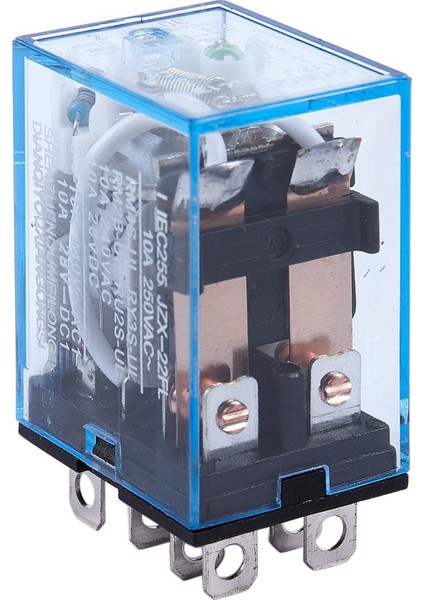 Ξ Ny Ue Zhang 4x 12V Dc Bobin Güç Rölesi Dpdt LY2NJ HH62P-L JQX-13F 10A, PTF08A Soket Tabanlı (Yurt Dışından) fırsatları