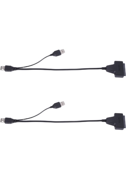 Ξ Ny Ue Zhang 2x USB 2.0 - Ide Sata S-2.5/3.5 Inç Adaptör Hdd/ssd Dizüstü Bilgisayar Sabit Disk Sürücüsü Dönüştürücü Kablosu (Yurt Dışından)