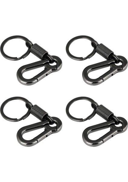 Ξ Ny Ue Zhang 4x Sağlam Karabina Anahtarlık Anahtarlık Cilalı Anahtarlık Bahar Anahtarlık Iş Bel Anahtarlık, Siyah (Yurt Dışından)