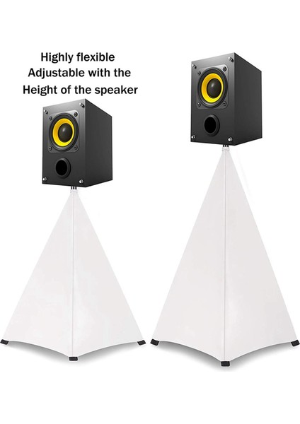 Ξ Ny Ue Zhang Evrensel Dj Işığı Hoparlör Standı Kapağı Çift Taraflı Tripod Standı Etek Scrim Kapak Gerilebilir Malzeme, 4 Adet (Yurt Dışından) modelleri