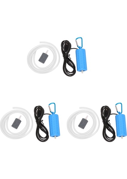 Xin Yue Zhang Ξ Ny Ue Zhang 3x USB Mini Havalandırma Pompası Hava Pompası Akvaryum Havalandırıcı Ultra Sessiz Mini Balık Tankı Balıkçılığa Gitmek Oksijen Pompası ——mavi (Yurt Dışından)