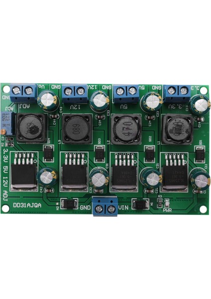 Ξ Ny Ue Zhang 3x 3A 4 Kanal Çoklu Anahtarlama Güç Kaynağı Modülü 3.3V 5V 12V Adj Ayarlanabilir Çıkış Dc Dc Dönüştürücü Kartı (Yurt Dışından)