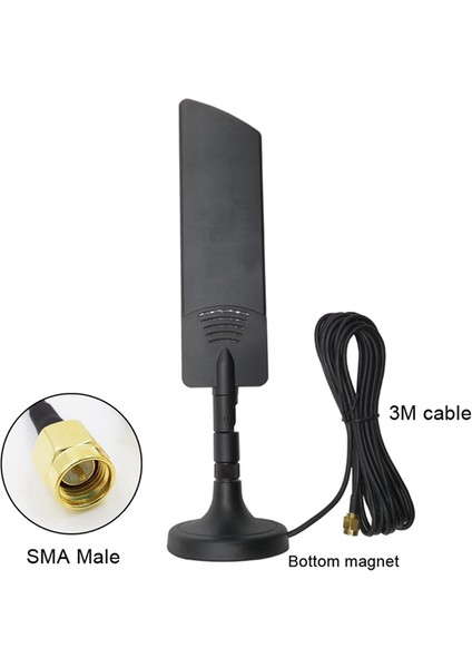 Ξ Ny Ue Zhang 2x 600-6000MHZ 2g 3g Gsm Gprs 4g 5g Yüksek Kazanç 40 Dbi Lte Sinyal Güçlendirici Wıfı Anten Siyah A (Yurt Dışından)
