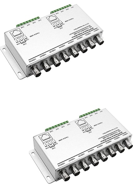 Ξ Ny Ue Zhang 2x 8-Ch Utp 720P/1080P Hd Pasif Video Balun Alıcı-Verici, Bnc'den Cat5/5e/6 RJ45(T568B)UTP Kablo Dönüştürücü Videoya (Yurt Dışından)