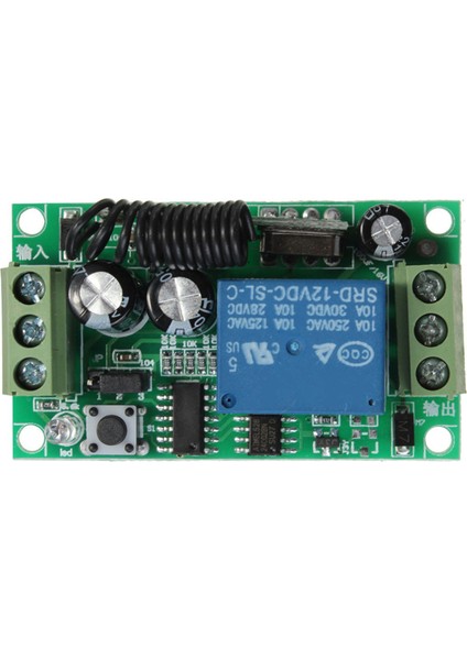 Ξ Ny Ue Zhang 2x Dc 12V 10A 1ch Kablosuz Uzaktan Kumanda Anahtarı Sistemi Alıcı Verici 2 Düğmeler Su Geçirmez Uzaktan 433MHZ (Yurt Dışından)
