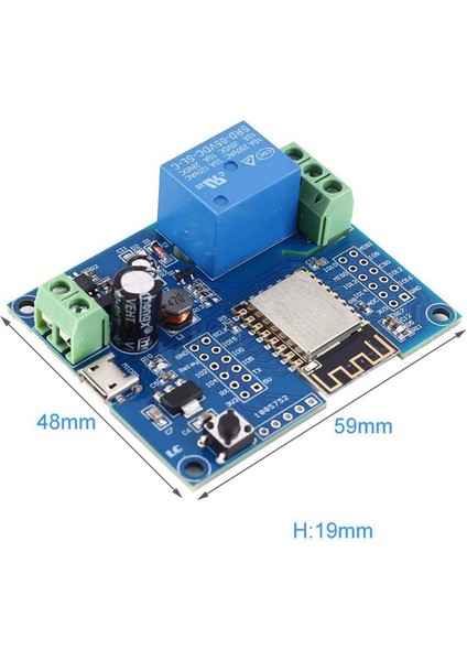 Ξ Ny Ue Zhang 3x Wıfı Röle Denetleyici Modülü, Dc 5V 8V-80V ESP8266 Iot Smart Için Kablosuz Denetleyici Modülü ESP-12F (Yurt Dışından)