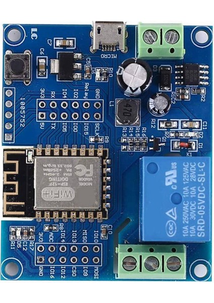 Ξ Ny Ue Zhang 3x Wıfı Röle Denetleyici Modülü, Dc 5V 8V-80V ESP8266 Iot Smart Için Kablosuz Denetleyici Modülü ESP-12F (Yurt Dışından)
