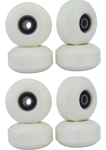 Ξ Ny Ue Zhang Rulmanlı Kaykay Tekerlekleri 52X30MM Sokak Pu Tekerlekler Kaykay Parçaları Cruiser Longboard Tekerlekler (8'li Set) Beyaz (Yurt Dışından)