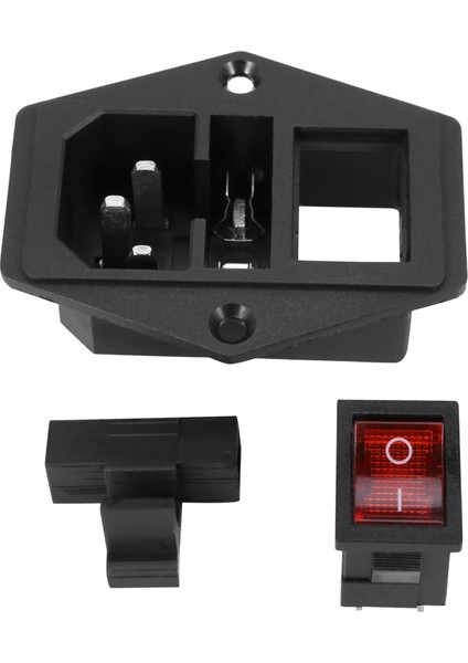Ξ Ny Ue Zhang 4x 3 Pin IEC320 C14 Giriş Modülü Fiş Sigorta Anahtarı Erkek Güç Soketi 10A 250 V (Yurt Dışından)
