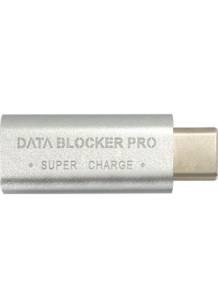 Ξ Ny Ue Zhang 4pcs USB Type-C Veri Engelleyici Usb-C Juice Jak Adaptörü Desteği Hızlı Şarj (50V/5A) Veri Hırsızlığını Durdur (Gümüş) (Yurt Dışından)
