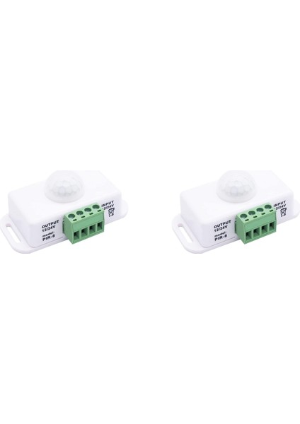Ξ Ny Ue Zhang 2x Dc 12V 24V Pır Hareket Sensörü Fonksiyon Denetleyici LED Anahtarı Gövde Kızılötesi Anahtar Hareket Zamanlayıcı Beyaz LED Şeritler Için (Yurt Dışından)
