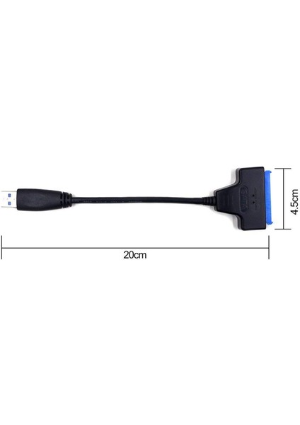 Ξ Ny Ue Zhang 2,5 Inç Ssd/hdd Sürücüler Için 2x USB 3.0 - Sata Adaptör Kablosu - Sata - USB 3.0 Harici Dönüştürücü ve Kablo (Yurt Dışından)