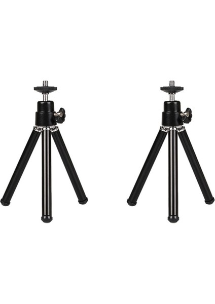Ξ Ny Ue Zhang 2x Mini Taşınabilir Tripod Ayarlanabilir Mini Tripod Alüminyum Alaşımlı Kamera Projektör Siyah (Yurt Dışından)
