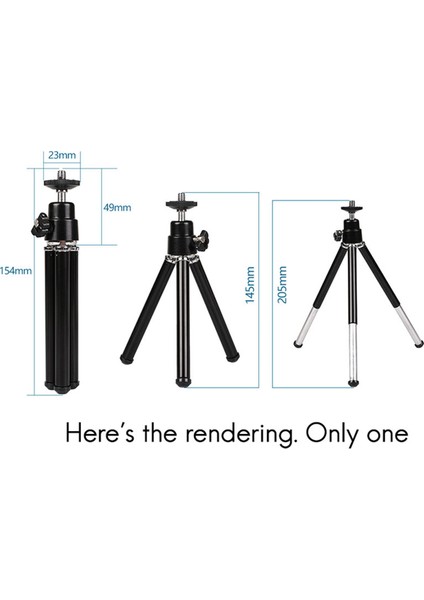 Ξ Ny Ue Zhang 2x Mini Taşınabilir Tripod Ayarlanabilir Mini Tripod Alüminyum Alaşımlı Kamera Projektör Siyah (Yurt Dışından)