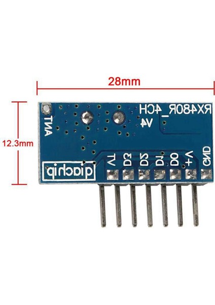 Ξ Ny Ue Zhang 2x Kablosuz RX480E-4WQB 433MHZ Rf Modülü Verici ve Alıcı 3 Set Uzaktan Kumanda Için 4 Kanal Çıkış Bağlantı Kiti (Yurt Dışından) modelleri