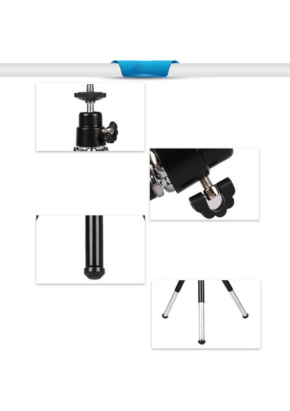 Ξ Ny Ue Zhang 2x Mini Taşınabilir Tripod Ayarlanabilir Mini Tripod Alüminyum Alaşımlı Kamera Projektör Siyah (Yurt Dışından)
