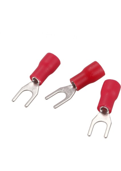 Ξ Ny Ue Zhang 300 Adet 4mm Çatal Awg 22-16 Ön Izoleli Terminal Kablo Pabucu (Yurt Dışından)