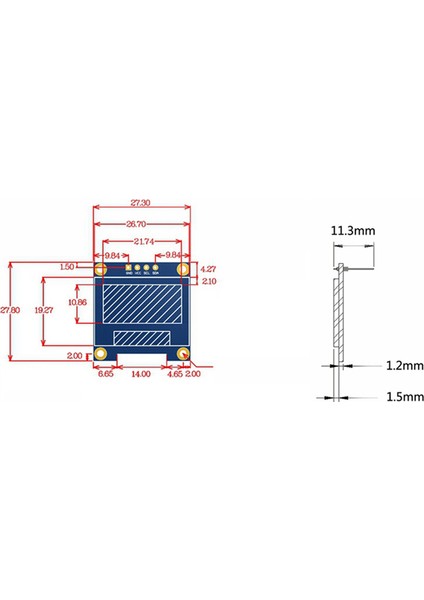 Ξ Ny Ue Zhang 5 Adet 0.96 Inç Iıc I2C Seri Gnd 128X64 OLED LCD LED Ekran Modülü Kiti Beyaz Ekran Için (Yurt Dışından)