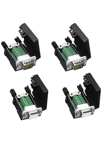 Ξ Ny Ue Zhang Db9 Lehimsiz RS232 D-Sub Seri 9pin Bağlantı Noktası Terminali Erkek Dişi Adaptör Konnektör Kesme Kartı (4-Erkek+4-Dişi) (Yurt Dışından)