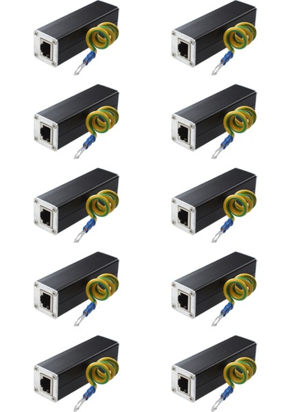 Ξ Ny Ue Zhang 10X RJ45 Fiş Ethernet Ağ Aşırı Gerilim Koruyucu Gök Gürültüsü Tutucu 100MHZ (Yurt Dışından)