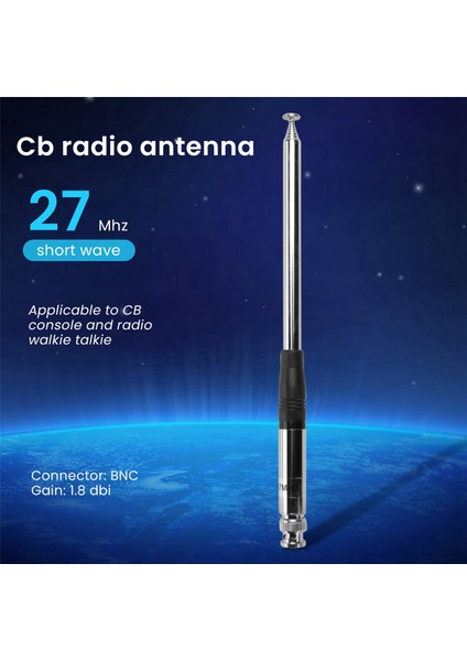 Ξ Ny Ue Zhang Bnc Konnektörlü Cb El/taşınabilir Radyo Için 2x 27MHZ Anten 9 Inç Ila 51 Inç Teleskopik/çubuk Ht Antenleri (Yurt Dışından) indirimleri