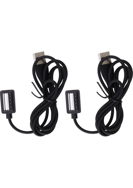 Ξ Ny Ue Zhang 9/ Ultra/ Ultra / Spor Için 2x Manyetik USB Şarj Güç Kablosu (3,3 FT/100 Cm) (Yurt Dışından)