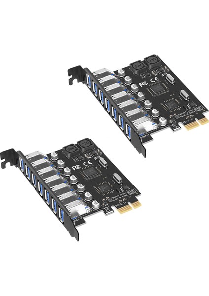 Ξ Ny Ue Zhang 2x USB 3.0 Pcı-E Genişletme Kartı Adaptörü 7 Bağlantı Noktalı Hub Adaptörü Harici Denetleyici Pcı-E Genişletici Pcı Express Kartı (Yurt Dışından) fiyatları