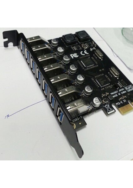 Ξ Ny Ue Zhang 2x USB 3.0 Pcı-E Genişletme Kartı Adaptörü 7 Bağlantı Noktalı Hub Adaptörü Harici Denetleyici Pcı-E Genişletici Pcı Express Kartı (Yurt Dışından) fırsatları